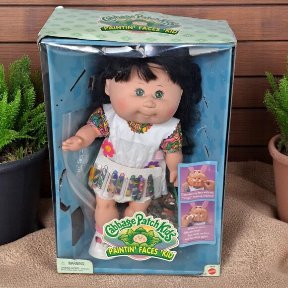 Cabbage Patch Kid Paintin Faces Kid 1996 Very Rare-Mattel Linda Lonnie
